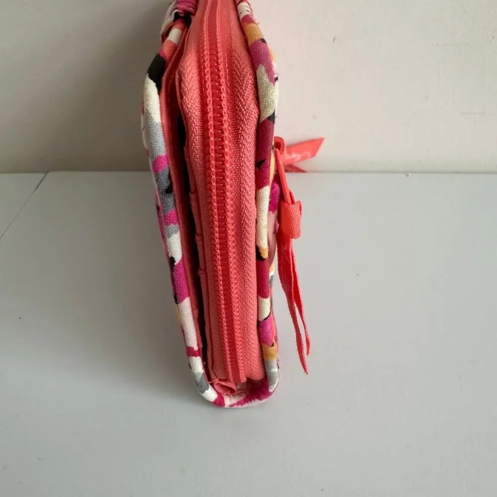 Vera Bradley Pixie Blooms Turnlock Wallet Large Zip Around Clutch Carry All - Picture 3 of 8